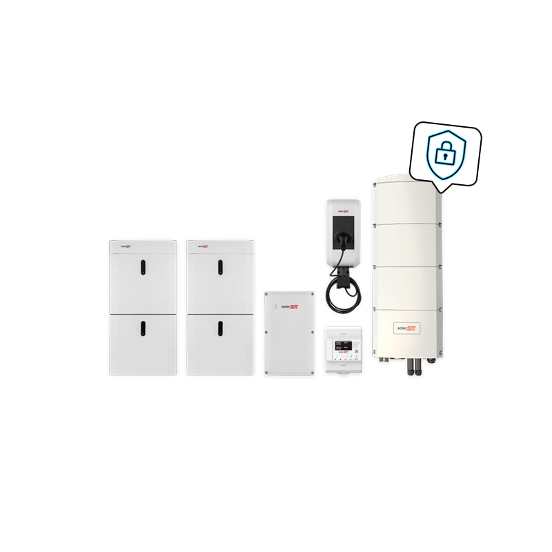 SOLAREDGE Home Kombipaket Ersatzstrom mit Ladestation, SE10K-RWB48 + 19,4 kWh