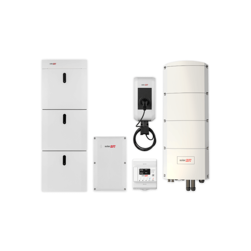 SOLAREDGE Kombipaket Home Ersatzstrom mit Ladestation, SE10K-RWB48 und 14,55 kWh