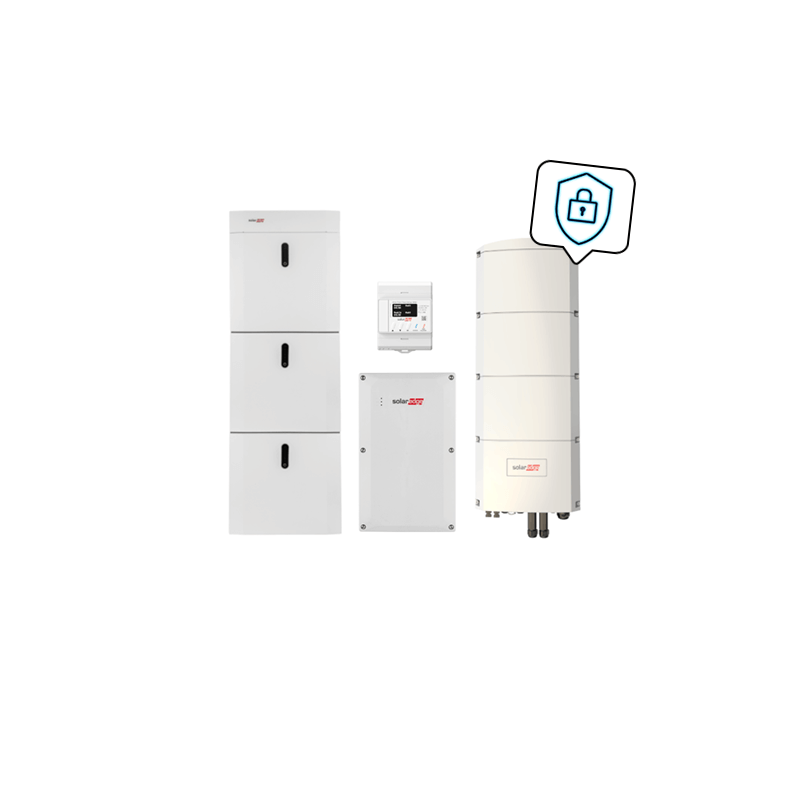 SOLAREDGE Kombipaket Home Ersatzstrom mit Ladestation, SE10K-RWB48 und 24,25 kWh