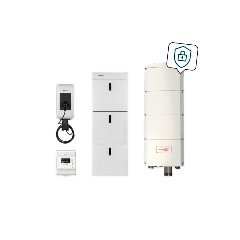 SOLAREDGE Kombipaket SolarEdge Home mit Ladestation, SE8K-RWB48 und 14,55 kWh