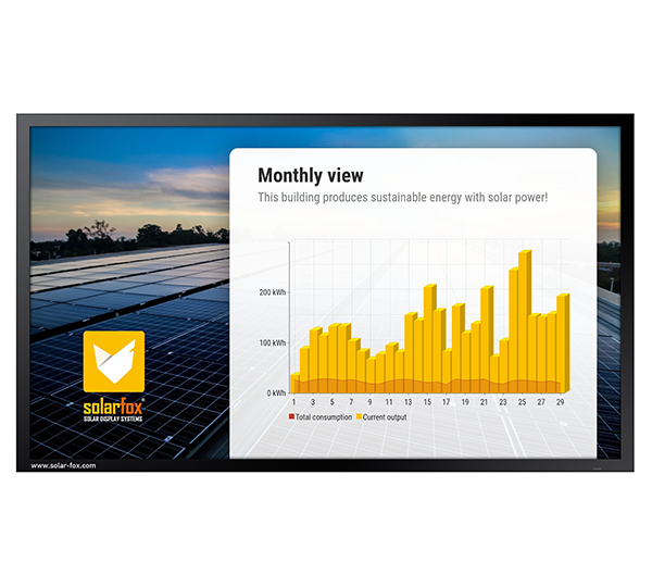SOLARFOX Wechselrichter SOLARFOX DISPLAY SF-600 55" GROSSDISPLAY MIT LED-WIDESCREEN FÜR AUSSENBEREICH