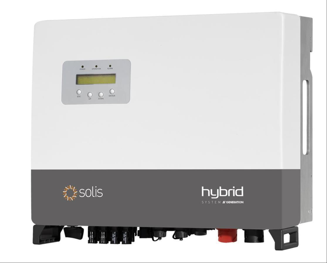 SOLIS RHI-3P5K-HVES-5G Hybrid Wechselrichter 5 kW, 3PH, 2 MPPT, IP65