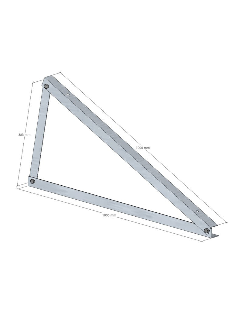 SOLTEC Dreieck 20 ° HORIZONTAL-Montage Aluminium