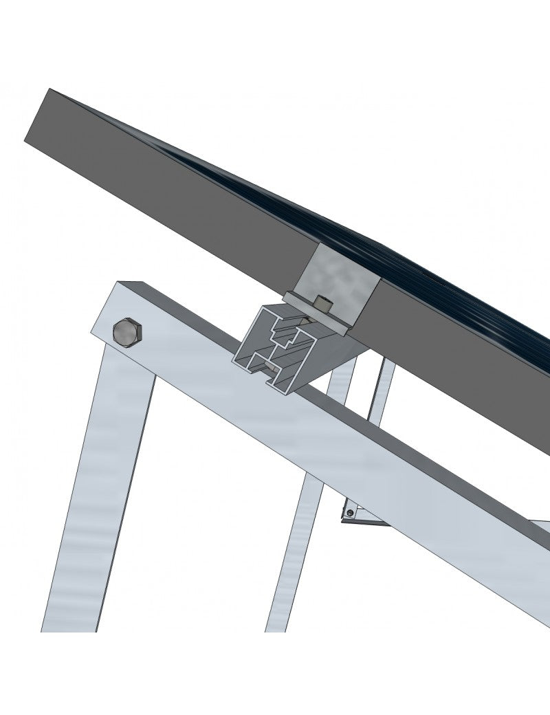 SOLTEC Dreieck 20 ° HORIZONTAL-Montage Aluminium