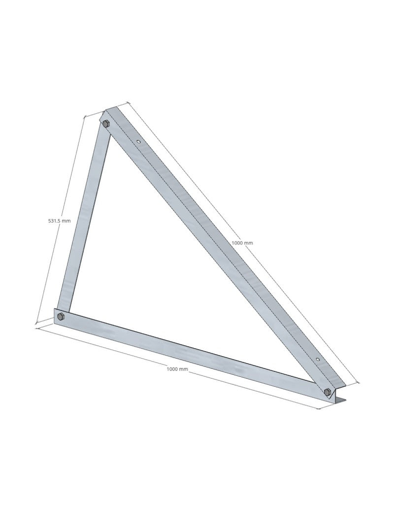 SOLTEC Dreieck 30° HORIZONTAL Montage Aluminium