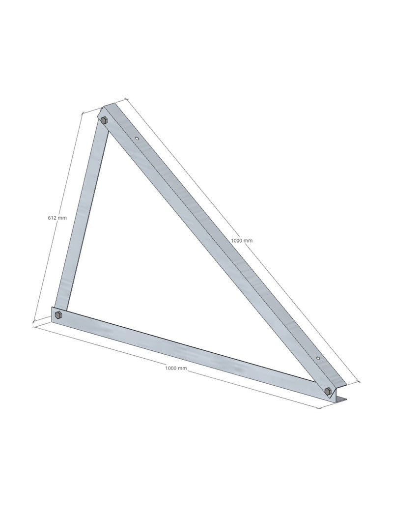 SOLTEC Dreieck 35 ° Montage HORIZONTAL Aluminium