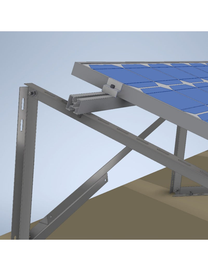 SOLTEC Dreiecksstütze 25 ° HORIZONTALE Montage Magnelis®