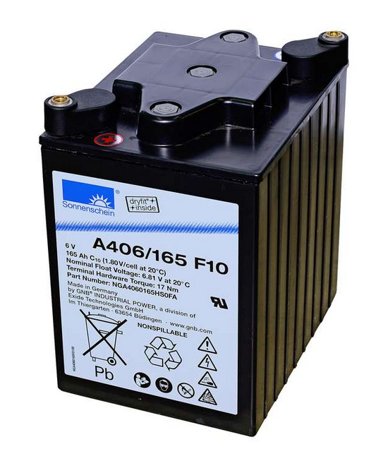 Sonnenschein A406/165 F10 - 6 V 165 Ah Gel-Batterie