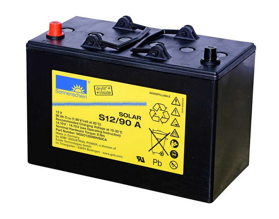 Sonnenschein S12/90 A - 12 V 90 Ah Gel-Solarbatterie