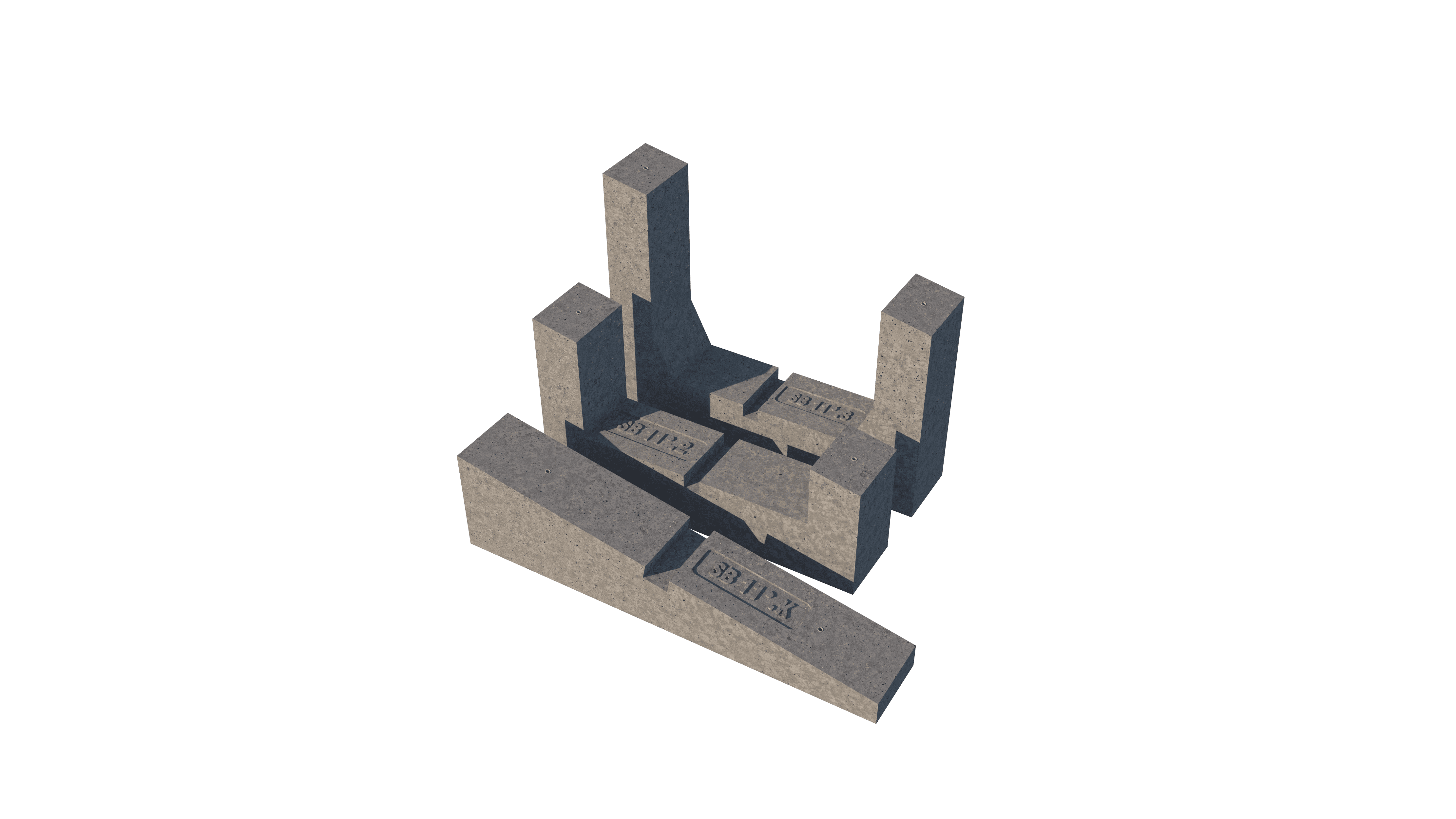 Basic (SunBallast) S.r.l. - Montagesysteme - Sail Shaped Ballast 11° ART, 23011,2 - Art. 9782