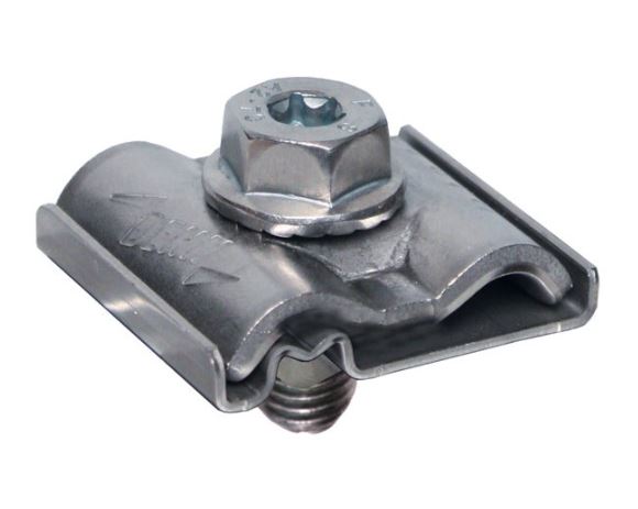 Schletter Erdungs- und Blitzschutzklemme VA M8 f. Anschluss 4-50mm²