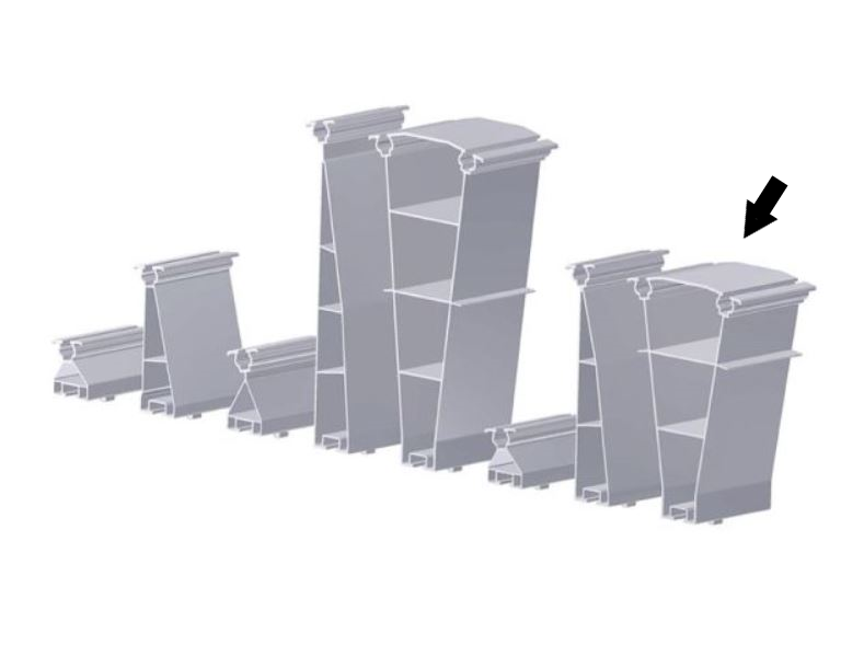Schletter Flachdachsystem FixGrid FixZ-10 Aufständerung mitte 96mm m. Verb