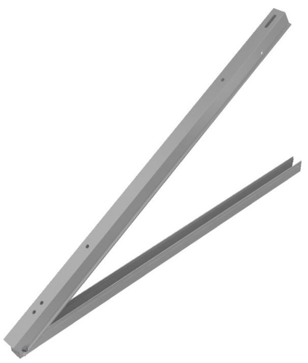 Schletter Flachdachstütze Light 1,3m Trägerset