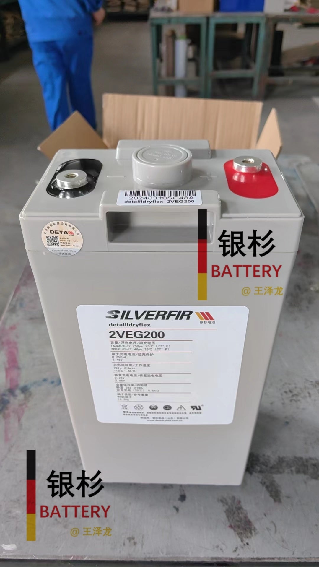 DETA Dryflex Group GmbH - Speicher - Silverfir 2VEG200 Battery 2VEG200 - Art. 33527