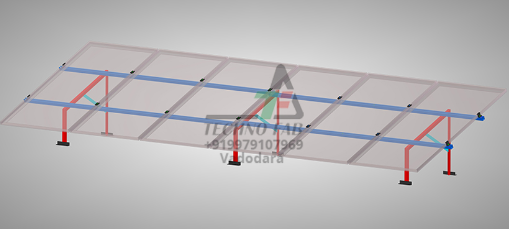 Techno FAB - Montagesysteme - Single Module Structure Ballast Structure - Art. 10530