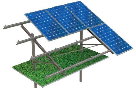 Power Solution Industries L.L.C. - Montagesysteme - Single Pile Double Portrait Mounting Systems PSI Emerald - Art. 6348