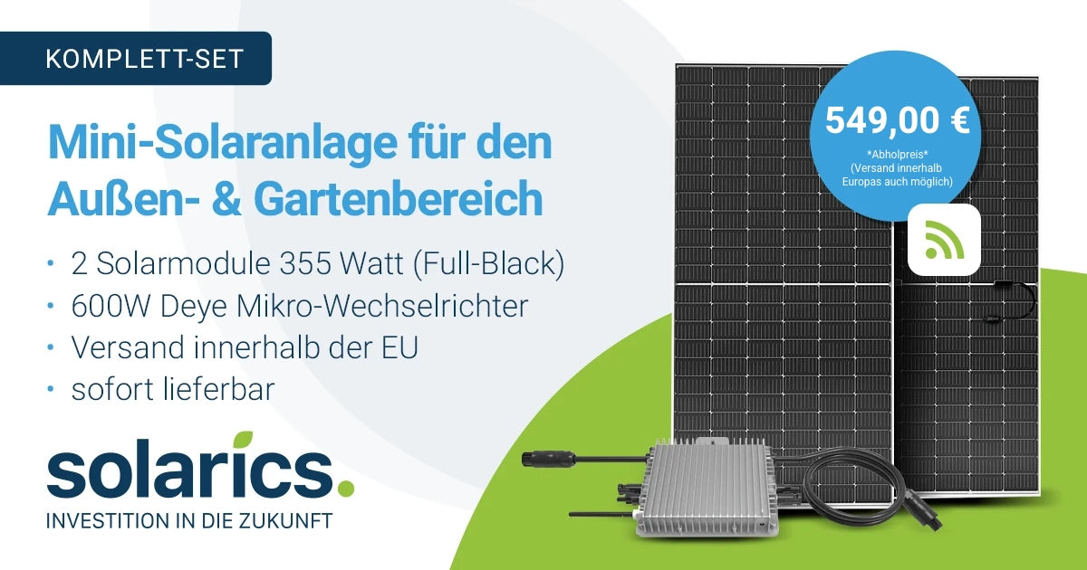Mini-Solaranlage für den Außen- und Gartenbereich