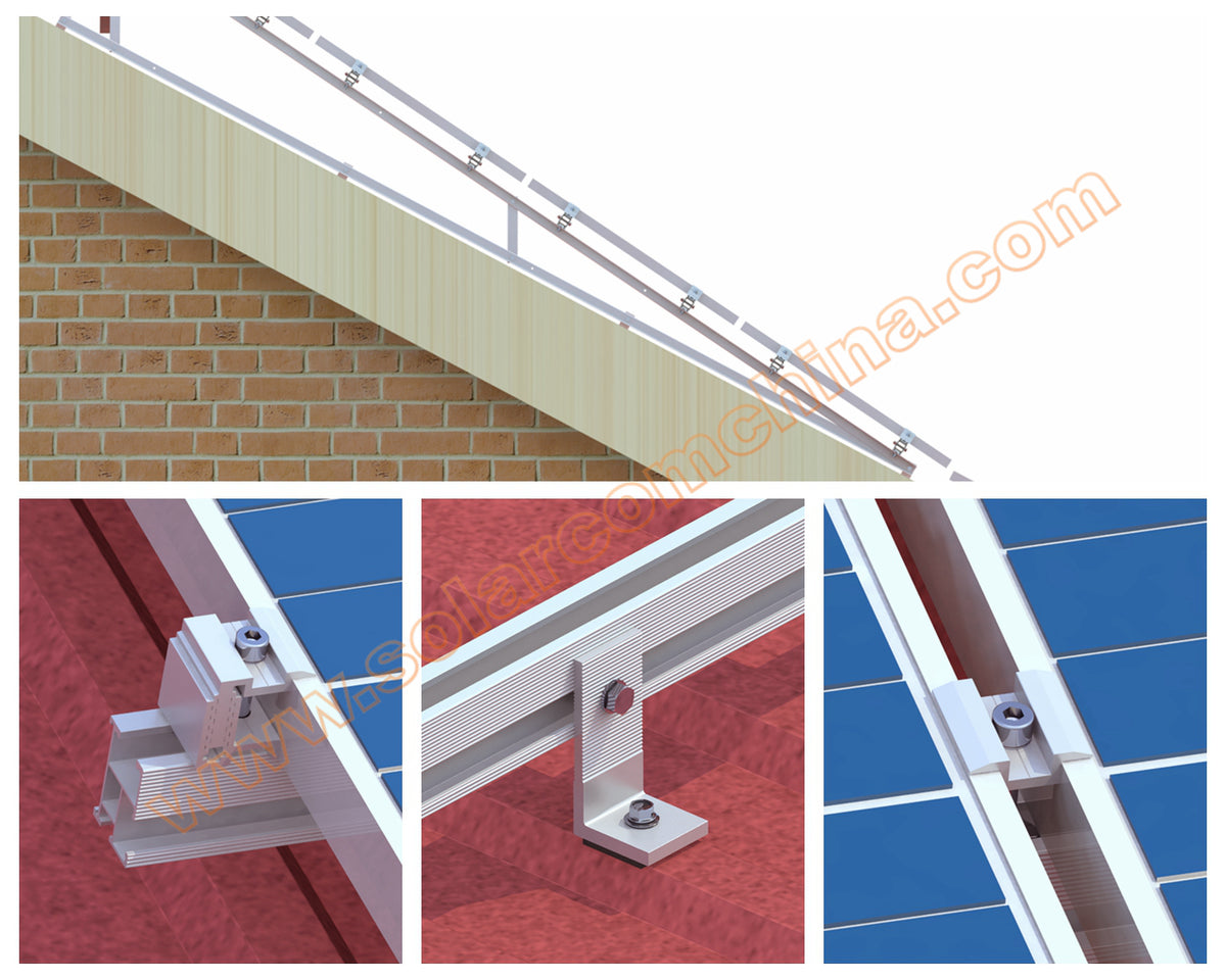 Shaoxing City Solarcom Solar Equipment Co., Ltd. - Montagesysteme - Slope Metallic roof system-Universal SC-VRS2-3 - Art. 3971