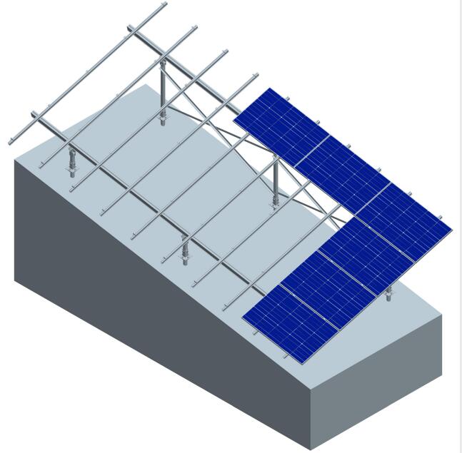 Xiamen Photons Solar Technology Co., Ltd. - Montagesysteme - Sloping Ground Mounting System Sloping Ground Mounting System - Art. 7146