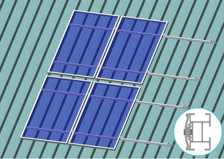 Xiamen Art Sign Co., Ltd. - Montagesysteme - Sloping Roof-Metal Roof Mounting System Sloping roof-metal roof mounting system - Art. 2097