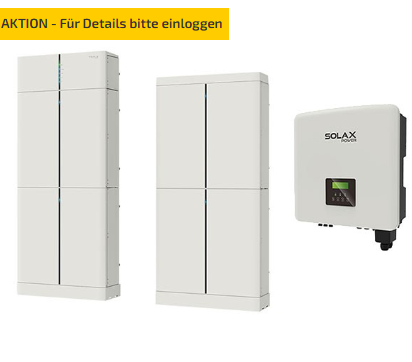 SolaX Power  T-BAT H 12.0 + X3-Hybrid 10.0-D G4.2 + Dongle
HV-Speichersystem, 11,0 kWh nutzbar, 3-phasig 