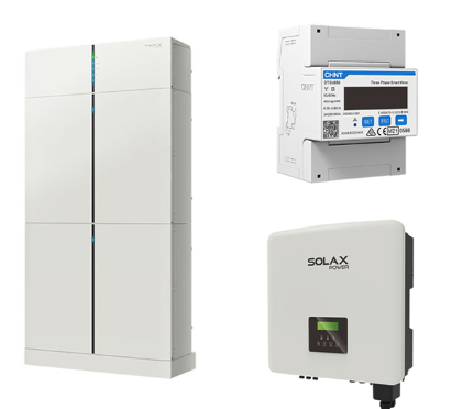SolaX Power T-BAT H 6.0 + X3-Hybrid 5.0-D G4.2 HV-Speichersystem, 5,5 kWh nutzbar, 3-phasig