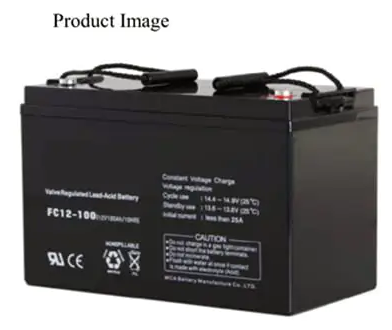 Ningbo TopGreen Solar Energy Co., Ltd (TGS) - Speicher - Solar Gel Battery 12V 100A FC-12-100AT - Art. 35258