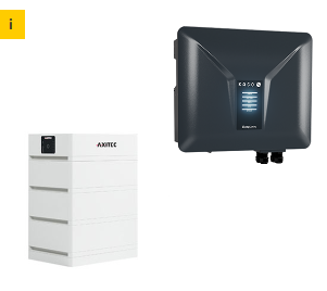 AXITEC + KACO Solarspeicher AXISTORAGE LI SV1 10.1 + BLUEPLANET 12.0 NH3 M3