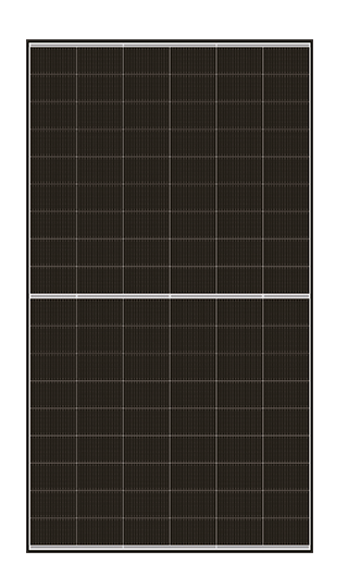Solarics_DAS SOLAR Solarmodule DAS-DH108ND 455W BLACKWHITE DOUBLE GLASS BIFACIAL, EVO2, RAHMEN SCHWARZ, FRONT WEISS