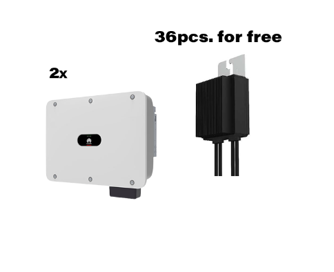HUAWEI Wechselrichter 2X SUN2000 36 KTL-M3 + 36X MERC-1100W