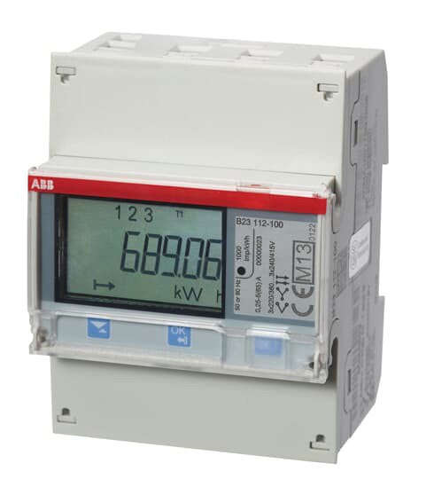 Solarics_ABB Speichersysteme Drehstromzähler 65A Stahl