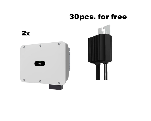 HUAWEI Wechselrichter 2X SUN2000 30 KTL-M3 + 30X MERC-1100W