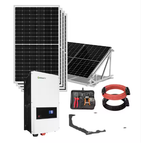 Hybridsystem Solarstrom-Kit Dach montage Komplett system 20kW Off-Grid-Solaranlage für gewerbliche Zwecke