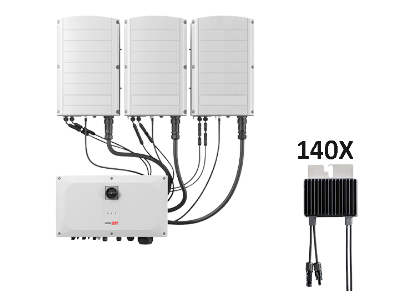 SOLAREDGE Wechselrichter SE100K + 140X P850 POWER-BUNDLE