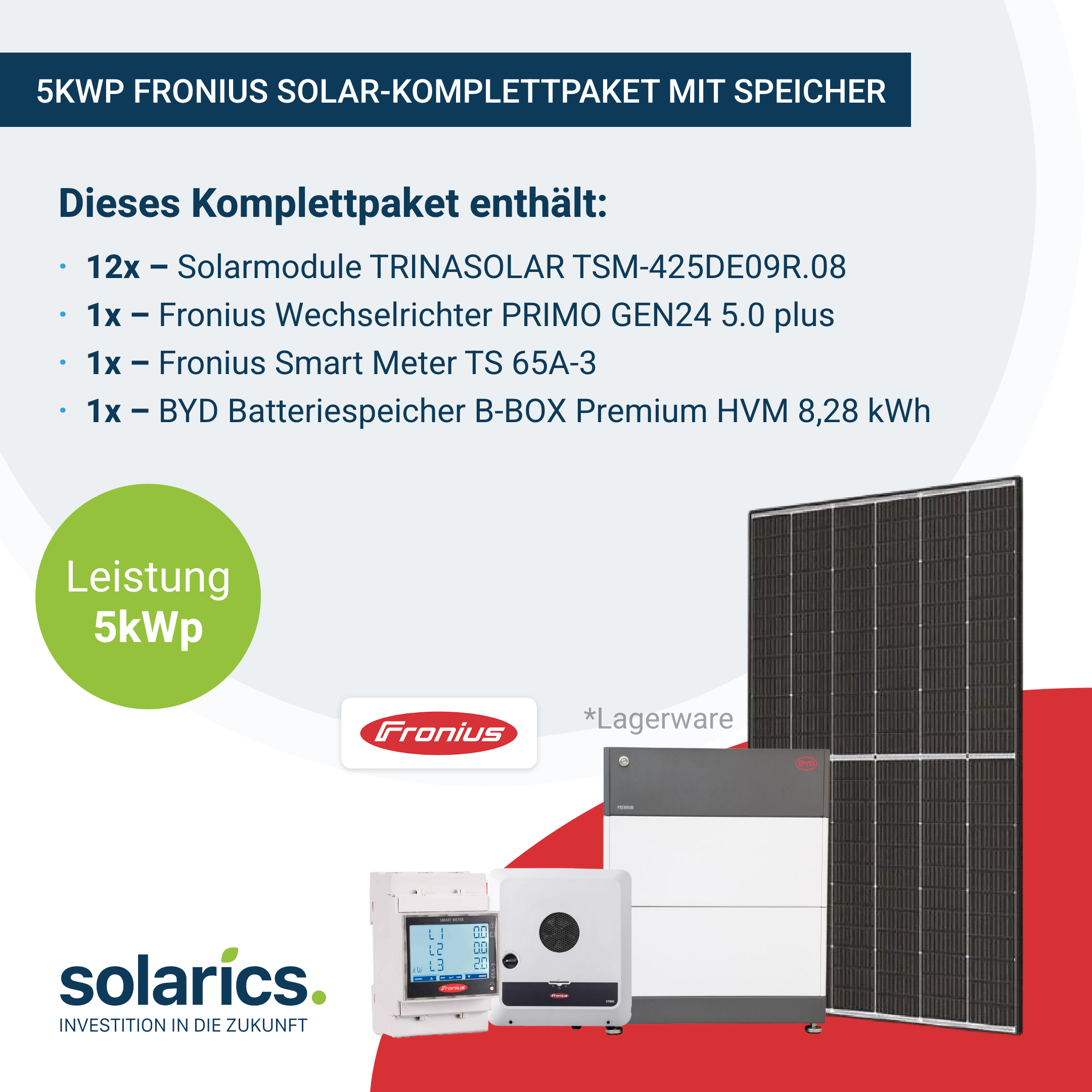5kWp Fronius Solar-Komplettpaket mit Speicher