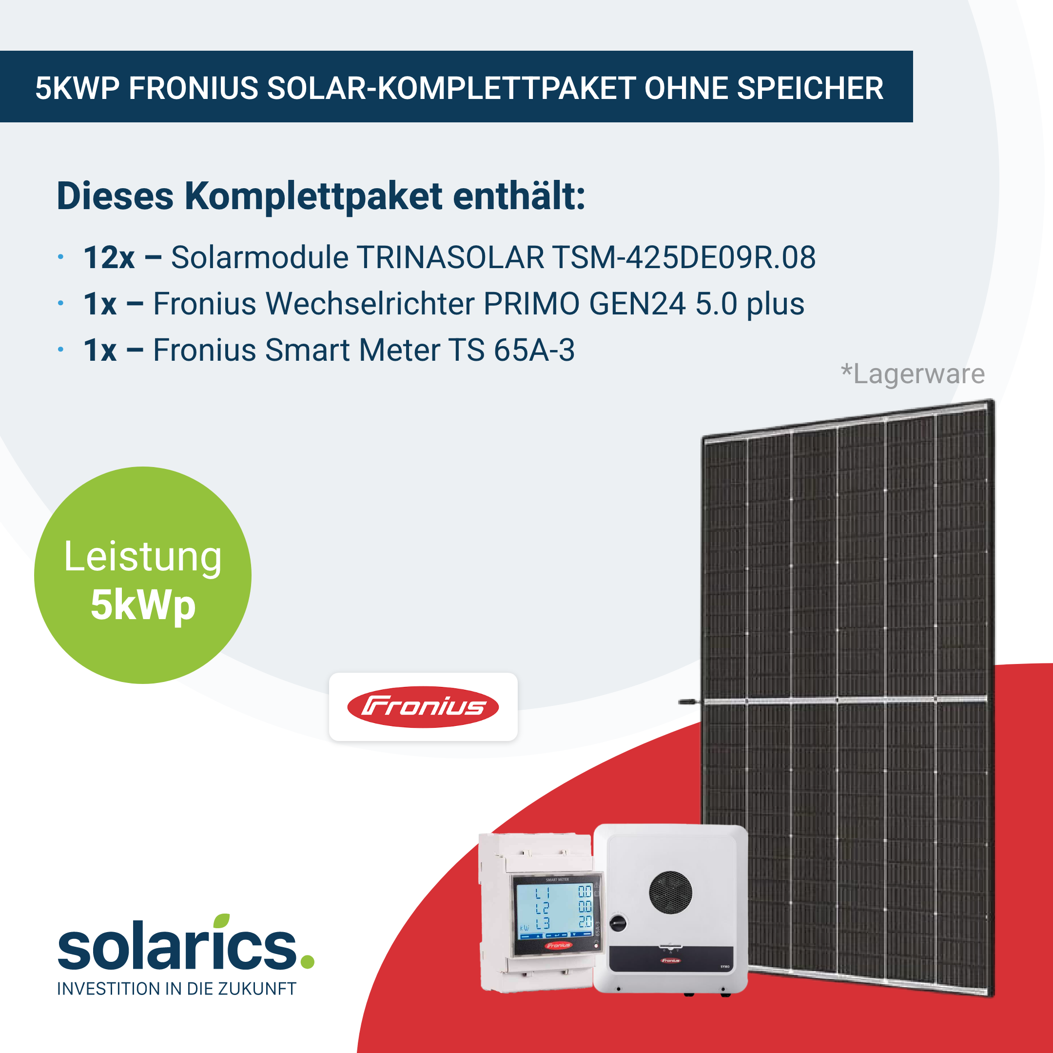5kWp Fronius Solar-Komplettpaket (ohne Speicher)