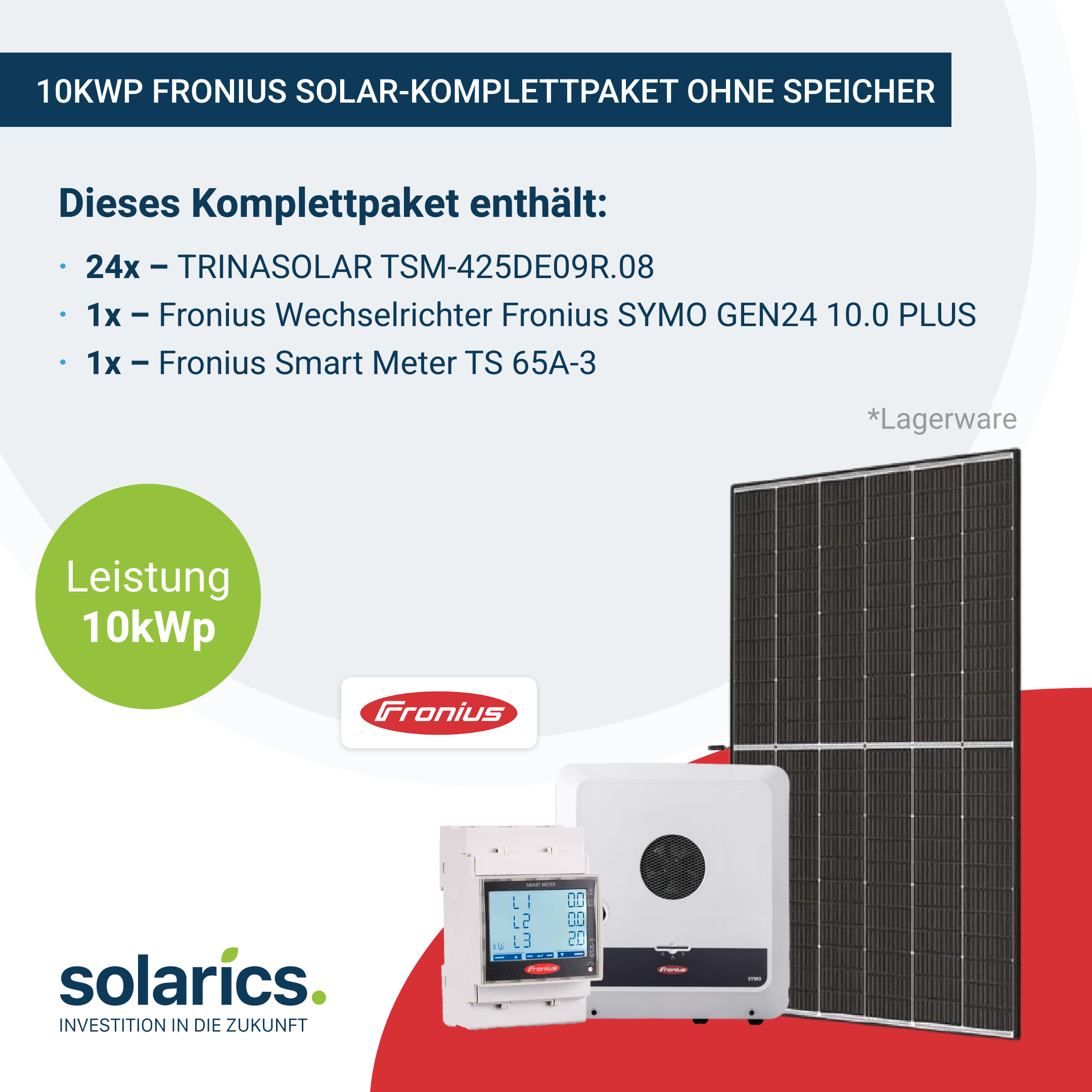 10kWp Fronius Solar-Komplettpaket (ohne Speicher)