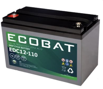 Solarics_Ecobat Batterie EDC12-110 130Ah (f. Steca PLI)