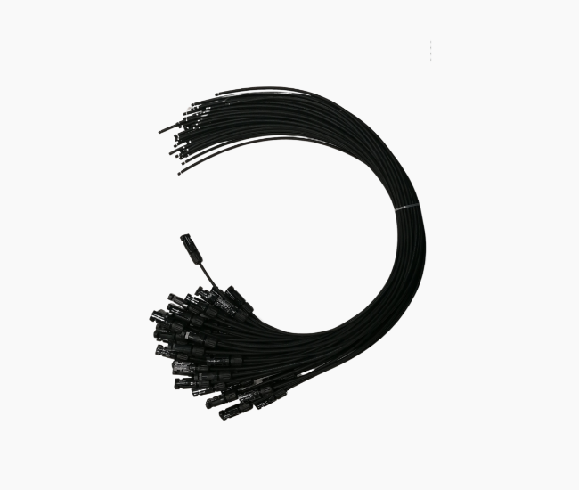 Stäubli M+STRIP MC4 SCHWARZ 4mm² 1,0m Außengewinde