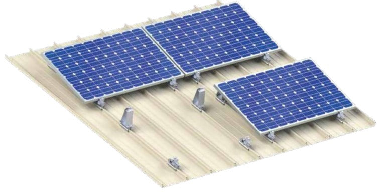 Power Solution Industries L.L.C. - Montagesysteme - Standing Seam Low Height Single Landscape System PSI Zabarvan - Art. 9033