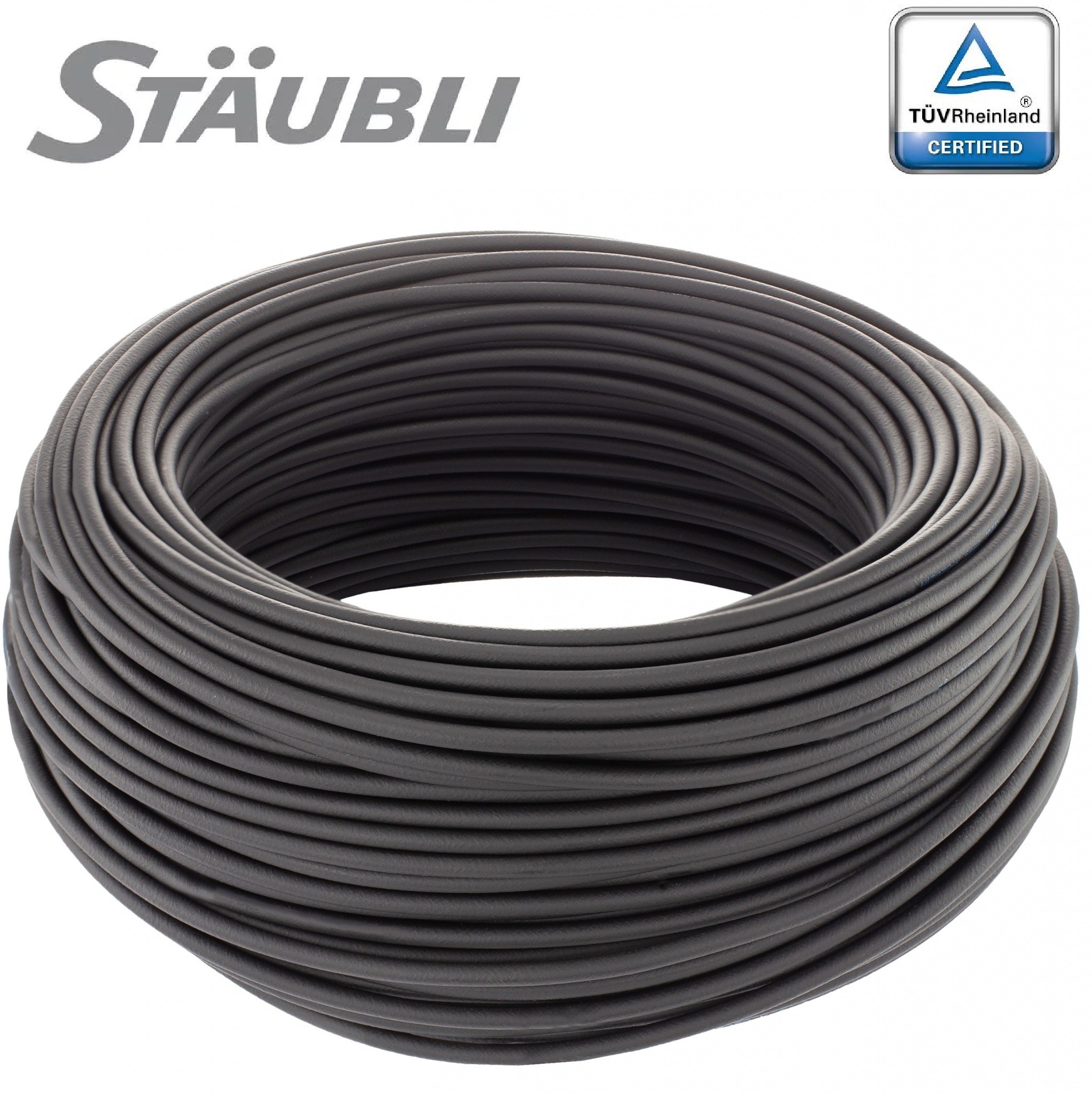 Stäubli Solarkabel  4mm2 MC-PV FLEX-SOL-EVO-TX H1Z2Z2-K Schwarz