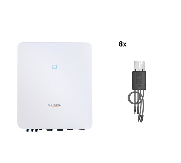 Sungrow + BRC Solar SH8.0RT-V112 + 8x Power Optimizer M500/14