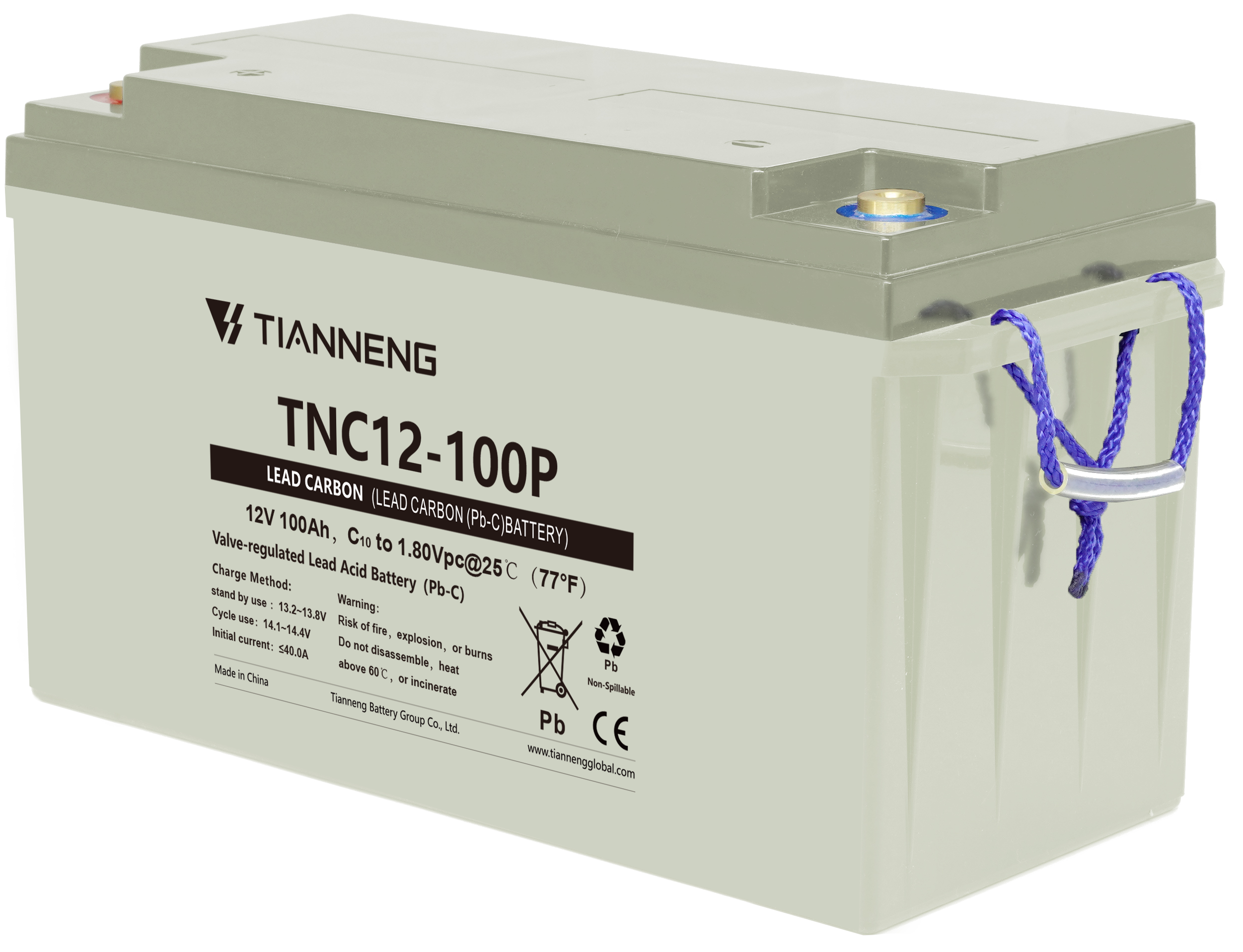 Tianneng Battery Group Co., Ltd. - Speicher - TNC 12V LEAD ACID BATTERY FOR STORAGE SYSTEM TNC12-65P - Art. 36480