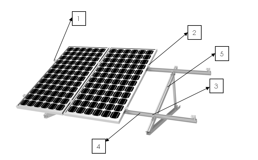 Xiamen Grengy Photovoltaic Technology Co., Ltd. - Montagesysteme - Tripod mounting system Tripod mounting system - Art. 4206