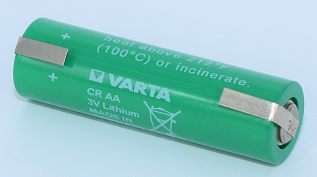 VARTA Lithium Rundzelle CRAA 3V 2Ah mit U-L