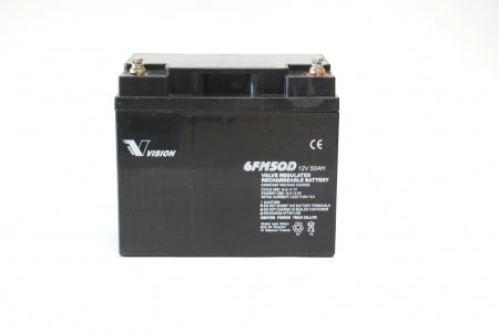 VISION Bleiakku 6FM50DX mit 12V und 50Ah