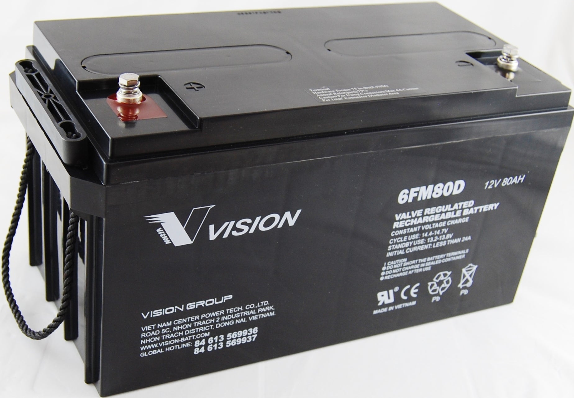 Vision Bleiakku 6FM80DX Cyclic mit 12V und 80Ah