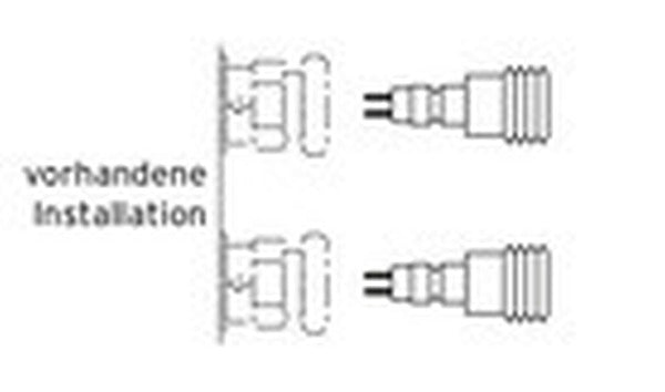 Vaillant Anschlussadapter f. Wassersteckdose f. E-Durchlauferhitzer 1 Paar R 1/2