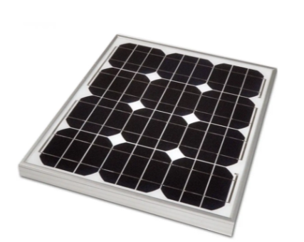 Victron Energy BlueSolar 30W-12V Polycrystalline 655x350x25mm series 4a Silberner Rahmen