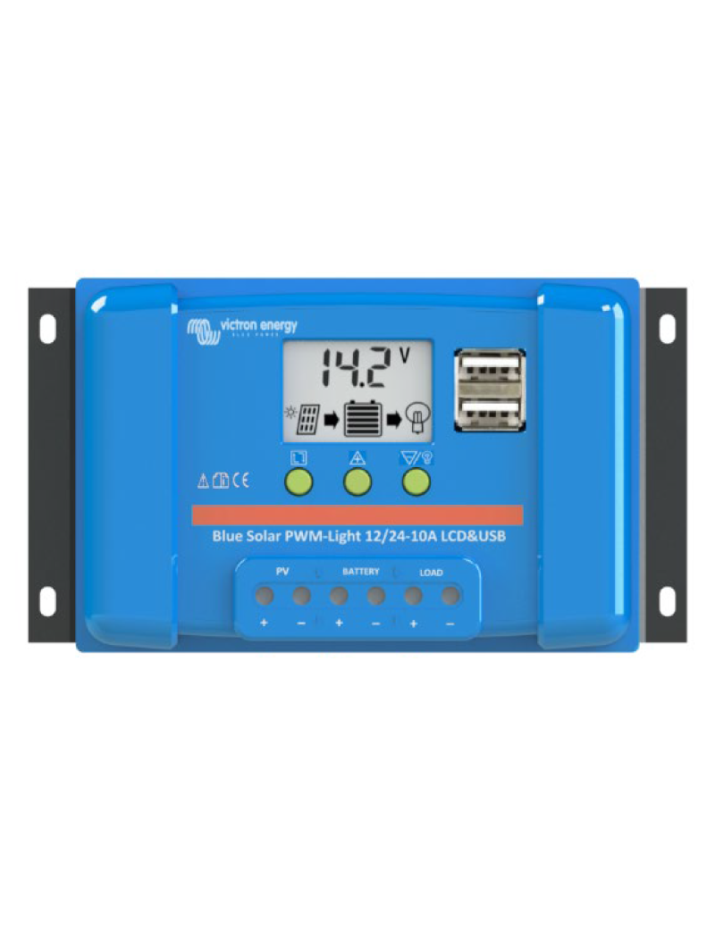 Victron Energy Laderegler BlueSolar PWM 12/24 V - 10 A